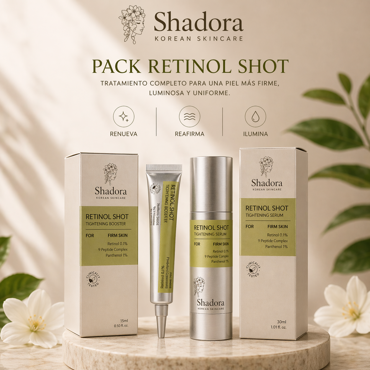 Shadora Sérum Vita A con Retinol – Efecto Lifting y Piel Lisa