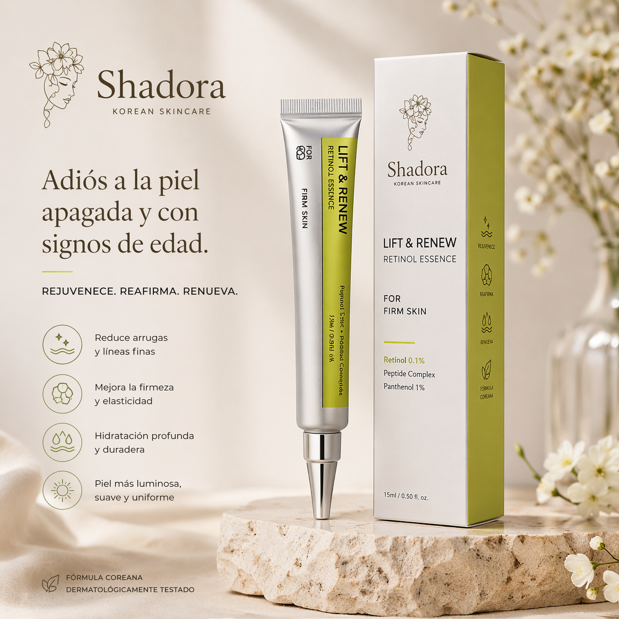 Shadora Sérum Vita A con Retinol – Efecto Lifting y Piel Lisa