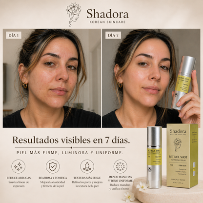 Shadora Retinol Shot™ – Sérum Reafirmante Intensivo